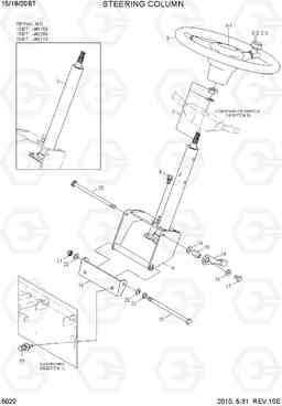 5020 STEERING COLUMN 15/18/20BT-7, Hyundai