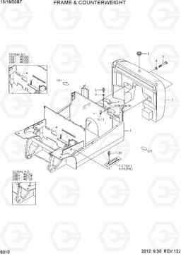 6010 FRAME & COUNTERWEIGHT 15/18/20BT-7, Hyundai