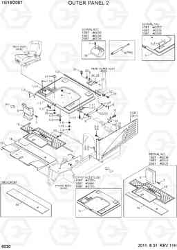 6030 OUTER PANEL 2 15/18/20BT-7, Hyundai