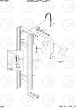 7020 INNER MAST (V-MAST) 15/18/20BT-7, Hyundai