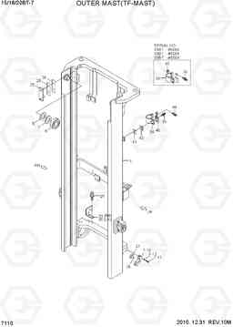 7110 OUTER MAST (TF-MAST) 15/18/20BT-7, Hyundai
