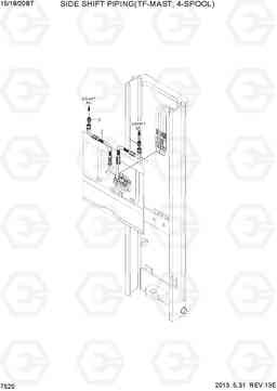 7520 SIDE SHIFT PIPING (TF-MAST, 4-SPOOL) 15/18/20BT-7, Hyundai