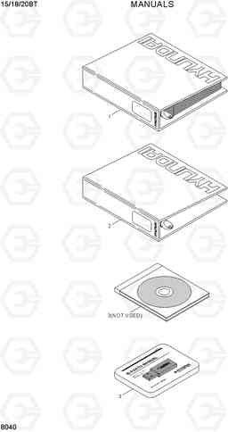 8040 MANUALS 15/18/20BT-7, Hyundai