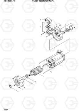 1081 PUMP MOTOR 15/18/20BT-9, Hyundai