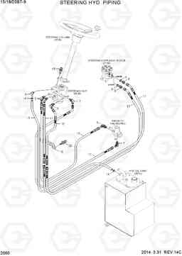 2060 STEERING HYD PIPING 15/18/20BT-9, Hyundai