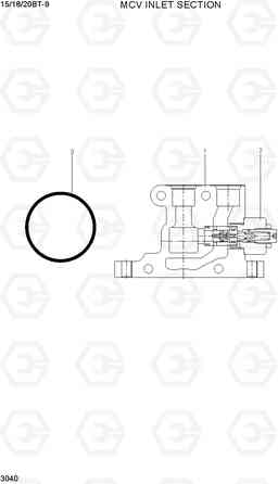 3040 MCV INLET SECTION 15/18/20BT-9, Hyundai