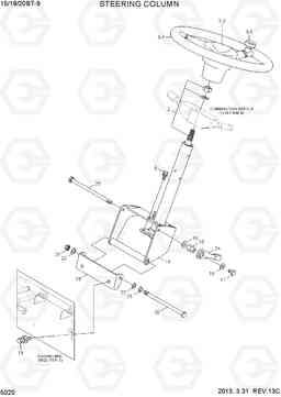 5020 STEERING COLUMN 15/18/20BT-9, Hyundai