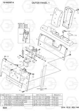 6020 OUTER PANEL 1 15/18/20BT-9, Hyundai