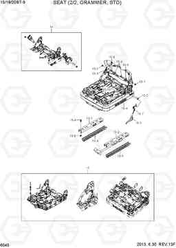 6045 SEAT (2/2. GRAMMER,STD) 15/18/20BT-9, Hyundai