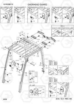 6050 OVERHEAD GUARD 15/18/20BT-9, Hyundai