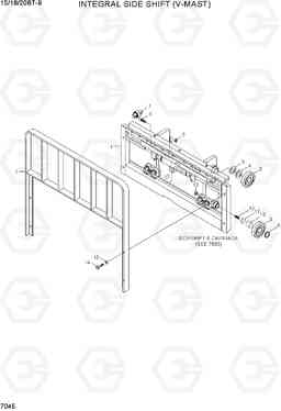 7045 INTEGRAL SIDE SHIFT (V-MAST) 15/18/20BT-9, Hyundai