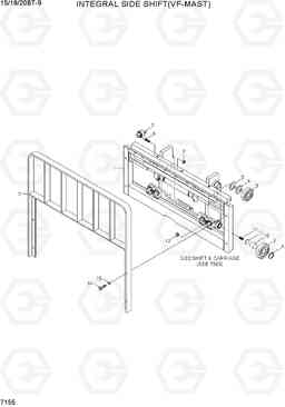 7155 INTEGRAL SIDE SHIFT (VF-MAST) 15/18/20BT-9, Hyundai