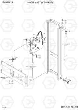 7320 INNER MAST(VS-MAST) 15/18/20BT-9, Hyundai