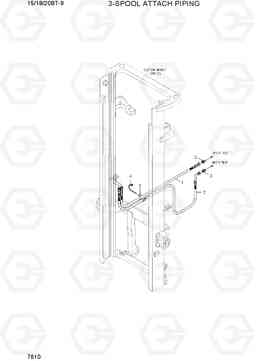 7610 3-SPOOL ATTACH PIPING 15/18/20BT-9, Hyundai