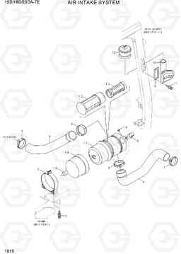 1015 AIR INTAKE SYSTEM 15D/18D/20DA-7E, Hyundai