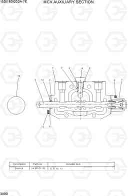 3A90 MCV AUXILIARY SECTION 15D/18D/20DA-7E, Hyundai