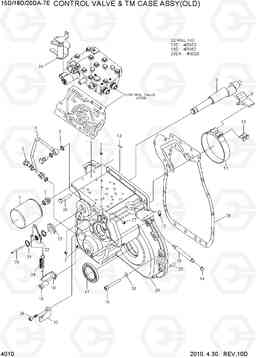 4010 CONTROL VALVE & TM CASE ASSY(OLD) 15D/18D/20DA-7E, Hyundai