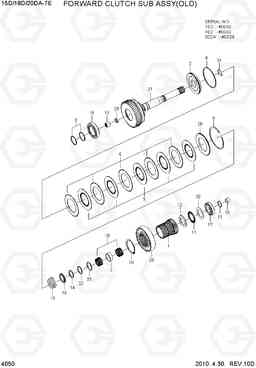 4050 FORWARD CLUTCH SUB ASSY(OLD) 15D/18D/20DA-7E, Hyundai