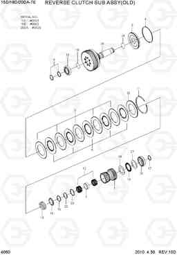 4060 REVERSE CLUTCH SUB ASSY(OLD) 15D/18D/20DA-7E, Hyundai