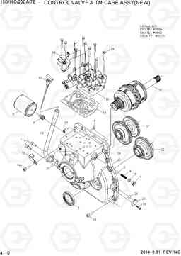 4110 CONTROL VALVE & TM CASE ASSY(NEW) 15D/18D/20DA-7E, Hyundai