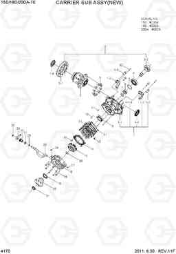 4170 CARRIER SUB ASSY(NEW) 15D/18D/20DA-7E, Hyundai