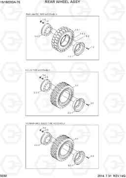 5030 REAR WHEEL ASSY 15D/18D/20DA-7E, Hyundai