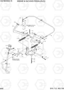 5050 BRAKE & INCHING PEDAL(OLD) 15D/18D/20DA-7E, Hyundai