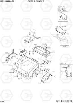 6030 OUTER PANEL 2 15D/18D/20DA-7E, Hyundai