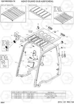 6041 HEAD GUARD SUB ASSY 15D/18D/20DA-7E, Hyundai