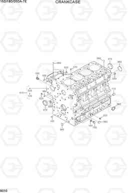 9010 CRANKCASE 15D/18D/20DA-7E, Hyundai