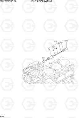 9140 IDLE APPARATUS 15D/18D/20DA-7E, Hyundai