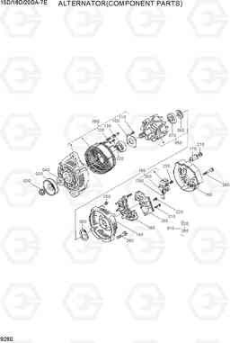9260 ALTERNATOR(COMPONENT PARTS) 15D/18D/20DA-7E, Hyundai