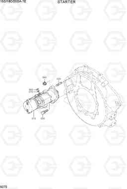 9270 STARTER 15D/18D/20DA-7E, Hyundai
