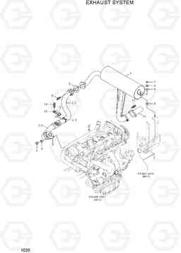 1020 EXHAUST SYSTEM 15G/18G/20GA-7, Hyundai