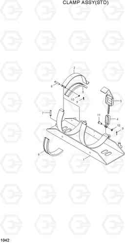 1042 CLAMP ASSY(STD) 15G/18G/20GA-7, Hyundai