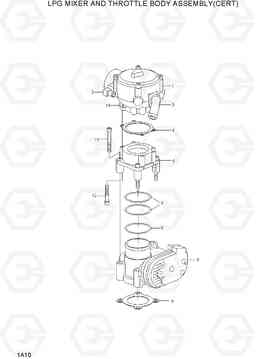 1A10 LPG MIXER THROTTLE BODY ASSY(CERT) 15G/18G/20GA-7, Hyundai