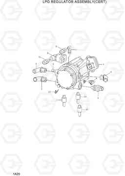 1A20 LPG REGULATOR ASSY(CERT) 15G/18G/20GA-7, Hyundai