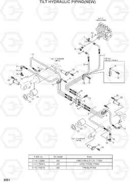 3050 TILT HYDRAULIC PIPING 15G/18G/20GA-7, Hyundai