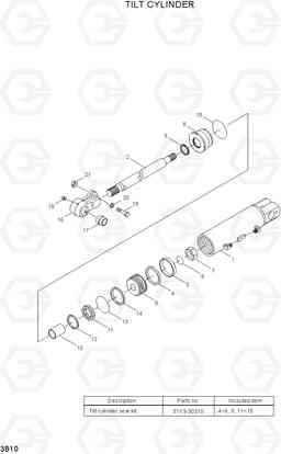 3B10 TILT CYLINDER 15G/18G/20GA-7, Hyundai