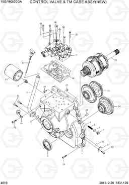 4010 CONTROL VALVE & TM CASE ASSY(NEW) 15G/18G/20GA-7, Hyundai