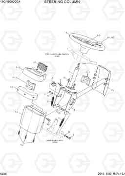 5040 STEERING COLUMN 15G/18G/20GA-7, Hyundai