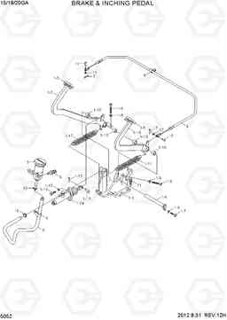 5052 BRAKE & INCHING PEDAL 2(NEW) 15G/18G/20GA-7, Hyundai