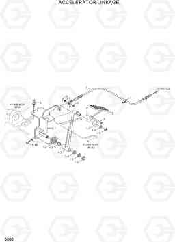 5080 ACCELERATOR LINKAGE 15G/18G/20GA-7, Hyundai