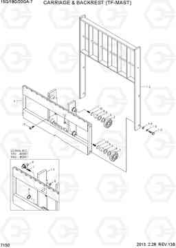 7150 CARRIAGE & BACKREST (TF-MAST) 15G/18G/20GA-7, Hyundai