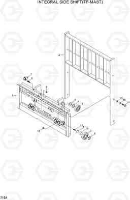 7151 INTEGRAL SIDE SHIFT (TF-MAST) 15G/18G/20GA-7, Hyundai