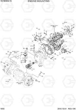 1010 ENGINE MOUNTING 15/18/20G-7A, Hyundai