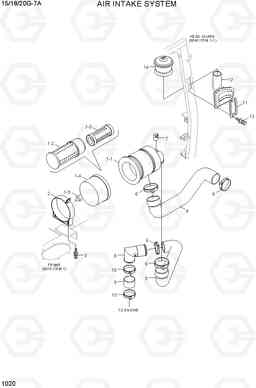 1020 AIR INTAKE SYSTEM 15/18/20G-7A, Hyundai