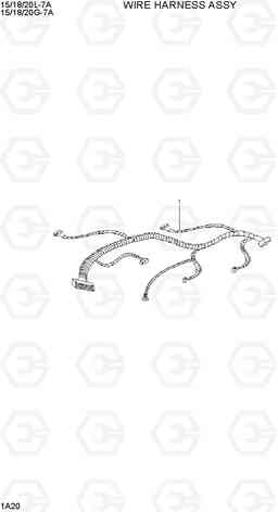 1A20 WIRE HARNESS ASSY 15/18/20G-7A, Hyundai