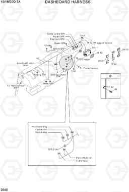 2040 DASHBOARD HARNESS 15/18/20G-7A, Hyundai