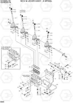 3040 MCV & LEVER ASSY - 4SPOOL 15/18/20G-7A, Hyundai